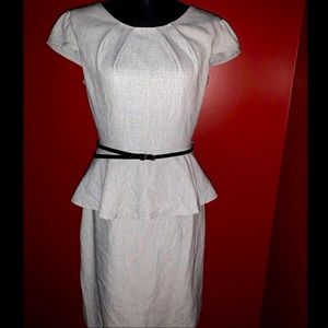 Peplum career dress